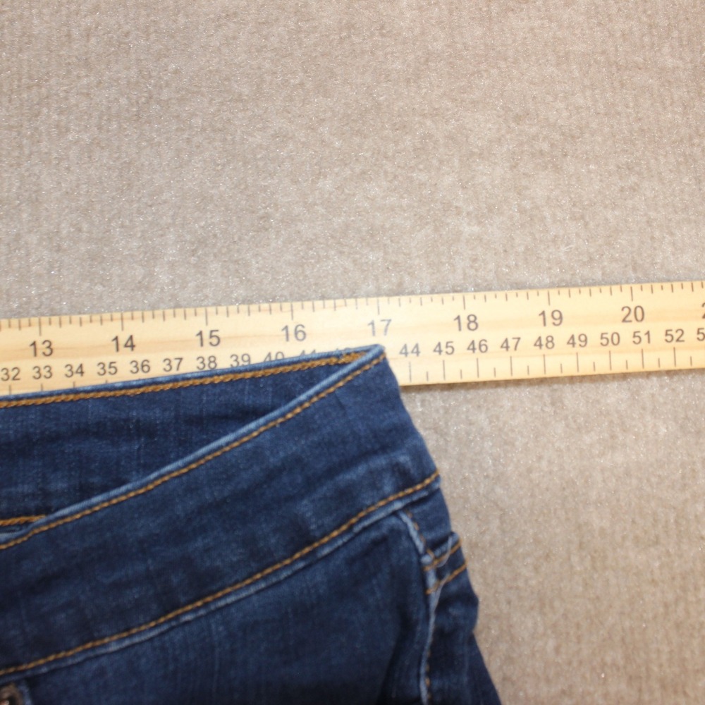 Crown & Ivy Womens High Rise Skinny Jeans Size 16R Dark Wash Denim Stretch - Picture 4 of 6